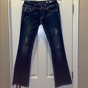 Miss me mid wash boot cut jeans